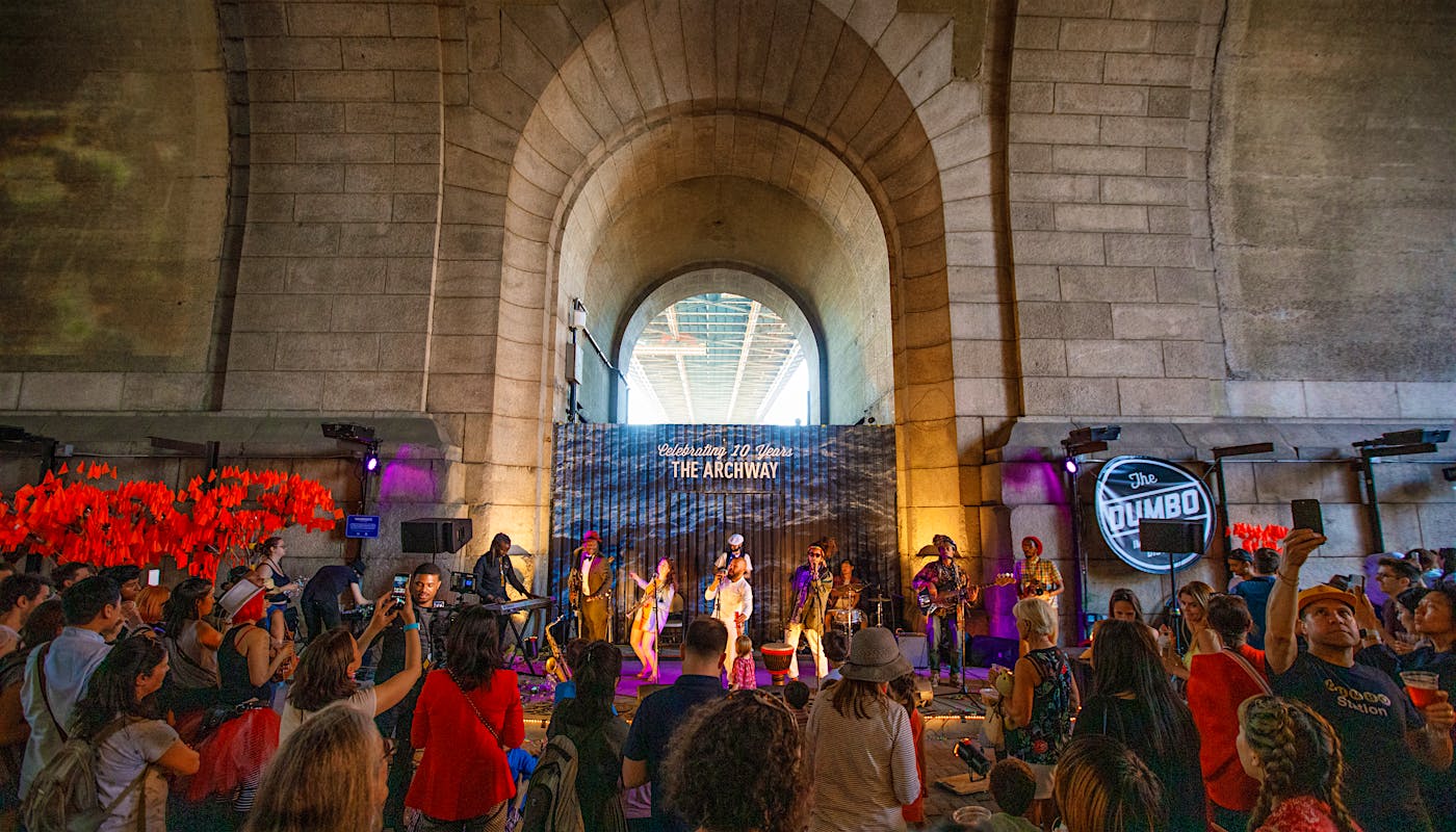 Brown Rice Family, our perennial favorites, here pictured at the Archway Anniversary Party in 2019