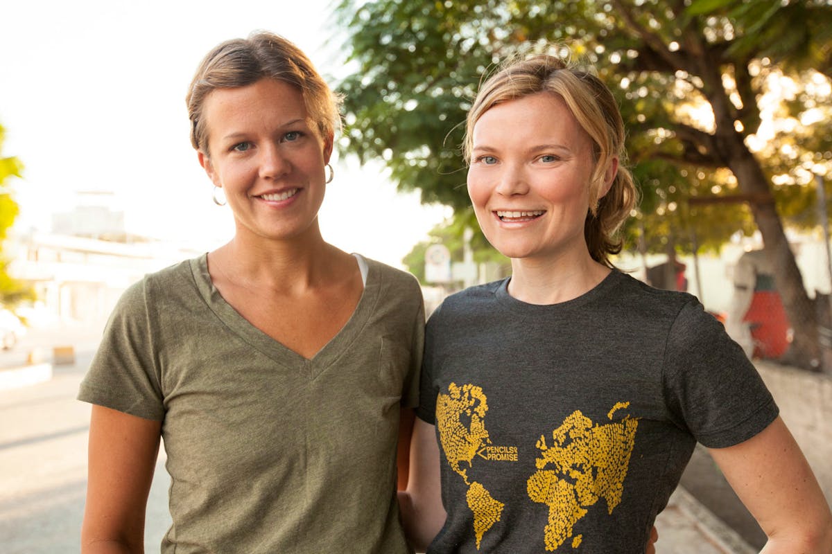 JODY LANDERS, CO-FOUNDER AND BOARD MEMBER AND BECKY STRAW INPort au Prince, Haiti. 