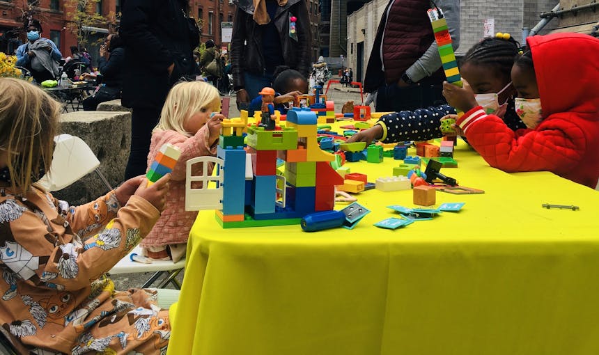 Dumbo Drop Legos Brooklyn Bridge Parents