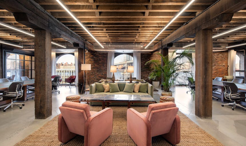 Soho Works Water Street Office 75 Lounge And Desk Seating Soho Works